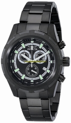 Invicta Watches : 17732 Black Dial Stainless Steel Band Men Watch