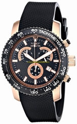 Invicta Watches : 17775 Black Dial Chronograph Date Black Silicone Men Watch