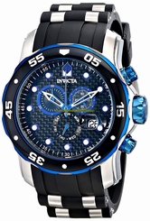Invicta Watches : 17878 Black Dial Stainless Steel Band Men Watch