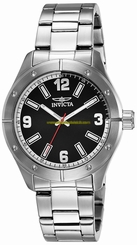Invicta Watches : 17922 Black Dial Stainless Steel Band Men Watch
