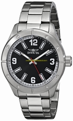 Invicta Watches : 17922SYB Black Dial Stainless Steel Band Men Watch