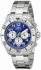 Invicta Watches : 17937SYB Blue Dial Stainless Steel Men Watch