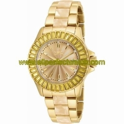 Invicta Watches : 17941 Gold Dial Calendar Women Watch