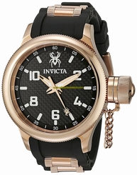 Invicta Watches : 17948 Black Dial Stainless Steel Plated Men Watch