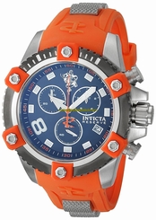 Invicta Watches : 17975 Quartz Chronograph Date Orange Polyurethane Men Watch