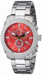 Invicta Watches : 18042 Red Dial Stainless Steel Band Men Watch