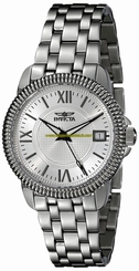Invicta Watches : 18069 Silver-tone Dial Stainless Steel Women Watch