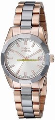Invicta Watches : 18076 Silver Dial Tungsten Band Women Watch