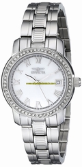 Invicta Watches : 18078 Mother Of Pearl Dial Stainless Steel Band Women Watch