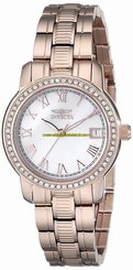 Invicta Watches : 18080 Mother Of Pearl Dial Stainless Steel Band Women Watch