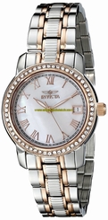 Invicta Watches : 18082 Mother Of Pearl Dial Stainless Steel Band Women Watch