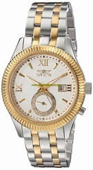 Invicta Watches : 18101 White Dial Stainless Steel Band Men Watch