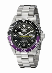 Invicta Watches : 18159 Black Dial Stainless Steel Band Men Watch