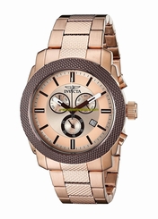 Invicta Watches : 18193 Rose Gold Dial Stainless Steel Men Watch