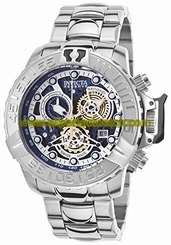 Invicta Watches : 18216 Blue Dial Stainless Steel Band Men Watch