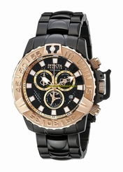 Invicta Watches : 18238 Black Dial Stainless Steel Band Men Watch