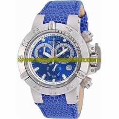 Invicta Watches : 18289 Blue Dial Leather Men Watch