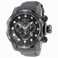 Invicta Watches : 18304 Quartz Chronograph Date Grey Leather Men Watch