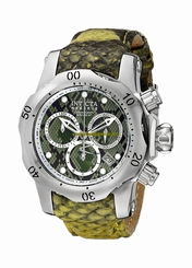 Invicta Watches : 18310 Quartz Chronograph Date Green Leather Men Watch