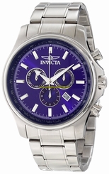 Invicta Watches : 1834 Blue Dial Stainless Steel Band Men Watch