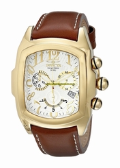 Invicta Watches : 18444 Quartz Chronograph Date Brown Leather Men Watch