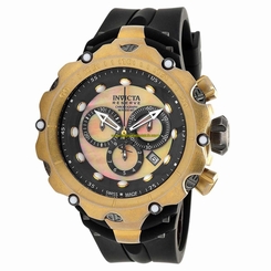 Invicta Watches : 18452 Black And Gold Quartz Men Watch