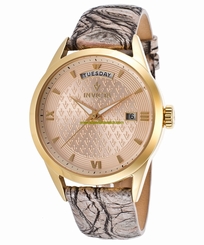 Invicta Watches : 18473 Quartz Analog Date Beige Leather Women Watch