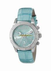 Invicta Watches : 18480 Quartz Multifunction Dial Blue Leather Women Watch