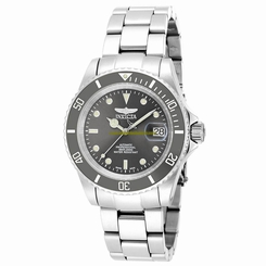 Invicta Watches : 18504 Grey Dial Stainless Steel Band Men Watch