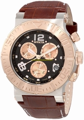 Invicta Watches : 1852 Black Dial Chronograph Luminous Stop-watch Men Watch