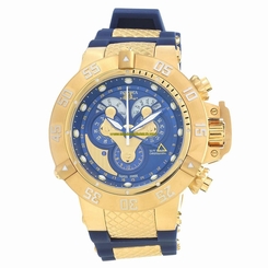 Invicta Watches : 18521 Blue Dial Gold-plated Men Watch