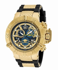Invicta Watches : 18526 Quartz Chronograph Day Date Black Silicone Men Watch