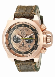 Invicta Watches : 18735 Quartz Chronograph Date Leather Men Watch