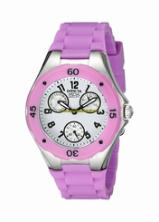 Invicta Watches : 18790 White Dial Fixed Purple Ion-plated Band Women Watch