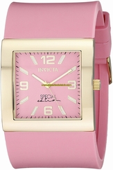 Invicta Watches : 18812 Quartz Analog Pink Polyurethane Women Watch