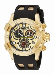 Invicta Watches : 18859 Gold Dial Stainless Steel Band Men Watch