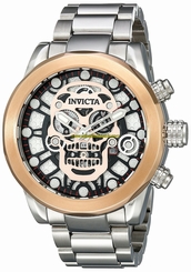 Invicta Watches : 18865 Black Dial Stainless Steel Band Men Watch