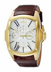 Invicta Watches : 18899 Quartz Chronograph Day Date Brown Leather Men Watch