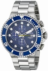 Invicta Watches : 18907 Blue Dial Stainless Steel Band Men Watch