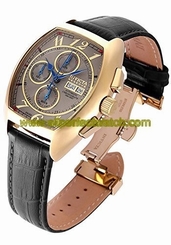 Invicta Watches : 18921 Automatic Day Date Black Leather Men Watch