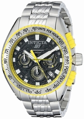 Invicta Watches : 18928 Black Dial Stainless Steel Band Men Watch