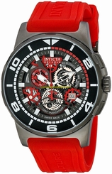 Invicta Watches : 18950 Quartz Chronograph Day Date Red Silicone Men Watch