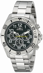 Invicta Watches : 18954 Black Dial Stainless Steel Band Men Watch