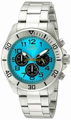 Invicta Watches : 18956 Blue Dial Stainless Steel Band Men Watch