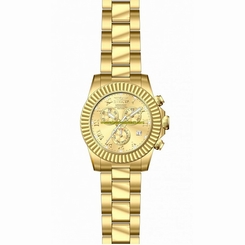 Invicta Watches : 18958 Gold Dial Fixed Gold-plated Men Watch