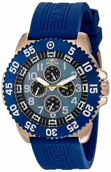Invicta Watches : 18989 Quartz Chronograph Day Date Blue Polyurethane Men Watch