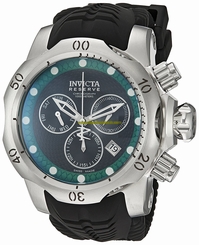Invicta Watches : 19006 Quartz Chronograph Day Date Black Silicone Men Watch