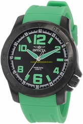 Invicta Watches : 1909 Quartz Analog Green Polyurethane Men Watch