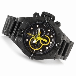 Invicta Watches : 19165 Black Dial Stainless Steel Band Men Watch