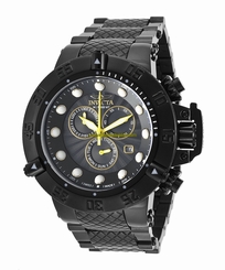 Invicta Watches : 19168 Black Dial Stainless Steel Band Men Watch